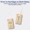 Avery Kraft Brown Rectangle Tags with Sure Feed Technology, 2" x 3.5", Laser/Inkjet, 64 Printable Tags with Strings Included, Also Great for Gift Tags and Favor Tags (80517)